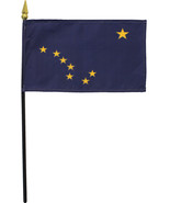 Alaska - 4"X6" Stick Flag - $4.79 CAD Alaska - 4"X6" Stick Flag - $4.79 CAD