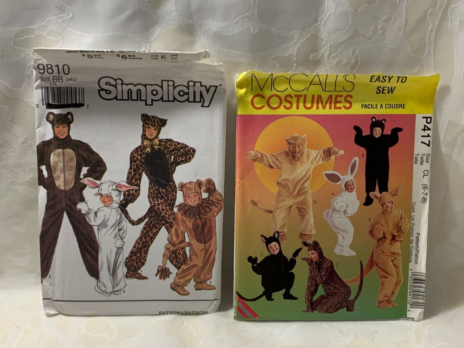 Primary image for Group of 2 Halloween Costumes Sewing Patterns McCall's & Simplicity