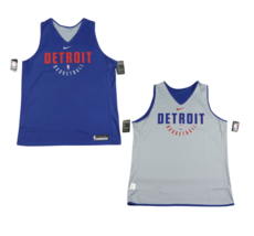 New Nike NBA Detroit Pistons Player Issue Training Jersey Vest Reversible 2XLT - £70.42 GBP