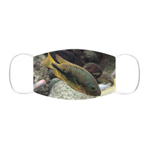 Brown and Orange Fish Snug-Fit Polyester Face Mask - £7.98 GBP