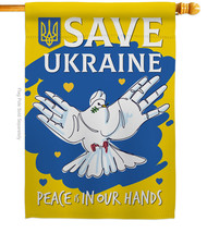 Save Ukraine House Flag Cause 28 X40 Double-Sided Banner - £29.55 GBP