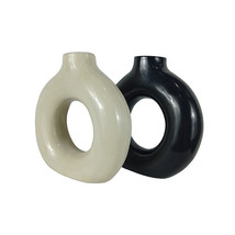 Ceramic Vase Set Of 2 for Decor Boho Gift Modern for Living Room Decorative Vase - £76.13 GBP