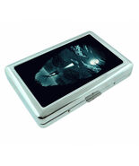Alien Abduction Em1 Silver Metal Cigarette Case RFID Protection Wallet - $16.78
