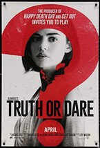 TRUTH OR DARE - 27&quot;x40&quot; D/S Original Movie Poster One Sheet 2018 Lucy Hale - £15.65 GBP