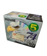 5pcs maxell Pure PLATINUM MD 74 min Minidisc SEALED - $74.70 CAD