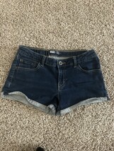 Levi Strauss &amp; Co shorty shorts elastic waist Size 16 Cotton Blend Adjus... - $9.50