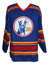 Any Name Number Kansas City Retro Hockey Jersey New Sewn Charron Any Size image 4