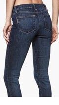 Paige Jacqueline Women&#39;s Jeans Straight Crop Distressed Unhemmed Size 26 NWT - £39.02 GBP