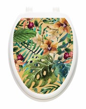 Toilet Tattoo Tropical Forest  Bathroom Lid Vinyl Removable Decoration 1137 - £18.99 GBP