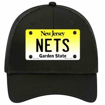Nets New Jersey State Novelty Black Mesh License Plate Hat - £22.90 GBP