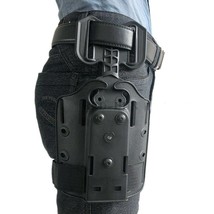 Single Strap Leg Shroud Gun Pistol Holster Universal Thigh Rig Drop Flex... - £12.26 GBP+