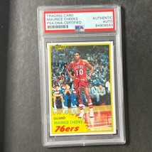 1981 Topps Basketball Card #90 Maurice Cheeks Signed AUTO PSA Slabbed 76ers - £63.19 GBP