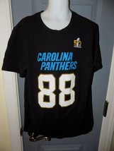 NFL CAROLINA PANTHERS 88 Olsen SUPER BOWL 50 Black T-Shirt Size M Boy&#39;s - €18,23 EUR