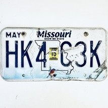 2015 United States Missouri Bluebird Passenger License Plate HK4 C3K - €12,11 EUR