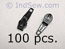 100 pcs Pack #4.5 (45CF for Coil Zippers) YKK Zipper Sliders Auto Locking, Short - $17.95