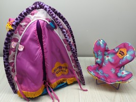 Manhattan Toys Groovy Girls Floral Butterfly style chair and tent set - £11.67 GBP