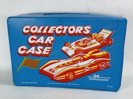 Vintage Tara Toy 24 Car Case Collectors Vinyl Carrying Handle NO TRAYS - $15.99