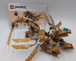 LEGO NINJAGO Lloyd’s Golden Ultra Dragon 71774 Near Complete No Minifigs - $115.14