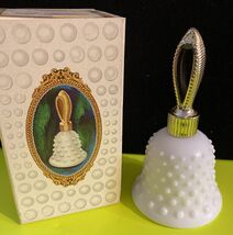 Avon Milkglass Hobnail Bell Decanter - EMPTY Collectable Bottle With Box - $103.86 MXN Avon Milkglass Hobnail Bell Decanter - EMPTY Collectable Bottle With Box - $103.86 MXN