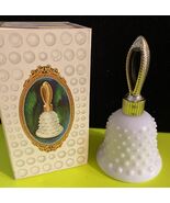 Avon Milkglass Hobnail Bell Decanter - EMPTY Collectable Bottle With Box - $5.60