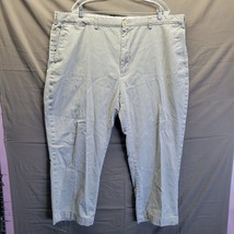 Polo Ralph Lauren Pants Mens 46x34 Big 46B 34 Straight Gray Chino - £22.93 GBP