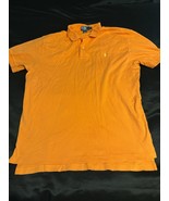 Polo by Ralph Lauren Men’s Large Polo Shirt Orange Yellow Pony 100% Cotton - $16.71