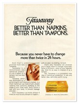 Tassaway Menstrual Cup Better Than Tampons Vintage 1972 Full-Page Magazi... - £7.66 GBP