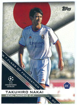 2021-22 Topps UEFA Champions League #FF-02 Takuhiro Nakai Flags of Foundation RC - £3.70 GBP