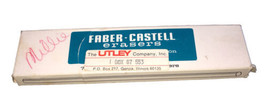 Faber Castell Vintage No. 73 White Pencil Eraser Open Box Lot Of 5 - £9.64 GBP