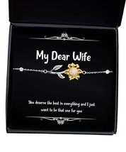 Brilliant Wife, You Deserve The Best in Everything and I just Want to be That on - £39.03 GBP