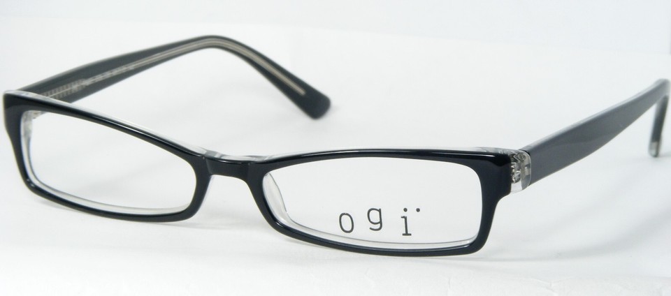 Ogi A7089 106 BLACK /CRYSTAL CLEAR EYEGLASSES GLASSES FRAME 48-15-140mm ... - $76.55