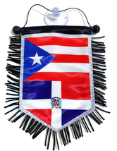 Puerto Rico Flags &amp; Dominican Republic Flags Car Flag Home Decoration Accessory  - £15.45 GBP