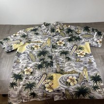 Royal Creations Hawaiian Shirt XXL Gray Surf - £11.12 GBP