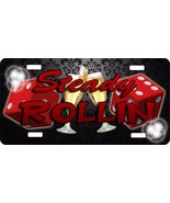 Personalized Custom License Plate Auto Car Tag Steady Rollin - £13.36 GBP