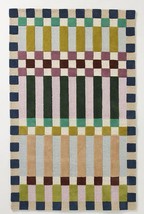 Hand-Tufted Modern Hoxtan Rug-High Low Pile Colorful Woolen Rug | Handmade Rugs - $185.00+