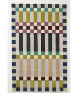 Hand-Tufted Modern Hoxtan Rug-High Low Pile Colorful Woolen Rug | Handma... - $185.00+