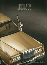 1989 Lincoln TOWN CAR sales brochure catalog US 89 Signature Cartier - £7.99 GBP