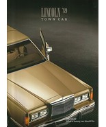 1989 Lincoln TOWN CAR sales brochure catalog US 89 Signature Cartier - $10.00