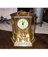 Vintage Elgin Anniversary Carriage Mantle Clock Quartz Brass (PARTS-NOT ... - $564.31 MXN