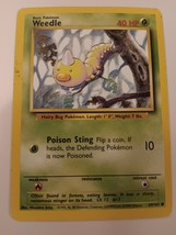 Pokemon 1999 Base Set Weedle 69 / 102 NM Single Trading Card - £7.85 GBP
