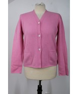Brunello Cucinelli M? Pink Cashmere Cardigan Sweater Flaws Mend - £44.58 GBP