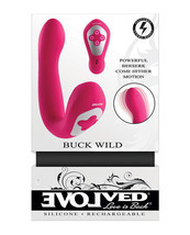 Evolved Buck Wild Rechargeable Dual Ended Vibe Remote Control Silicone Vibrator - £70.48 GBP