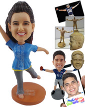 Personalized Bobblehead Female Dancer Practicing Her Best Moves - Sports &amp; Hobbi - £72.74 GBP