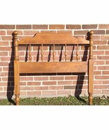 Ethan Allen Baumritter Heirloom Nutmeg Maple Twin Headboard Spindle Bed ... - $407.03 CAD