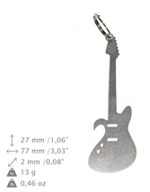 NEW, Small guitar, bottle opener, stainless steel, different shapes, limited edi - £8.03 GBP