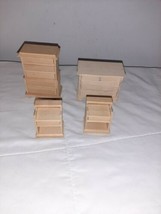 Chippendale Chest, Dresser, 2 Bedside Tables House of Miniatures Assembled 1:12 - £38.65 GBP