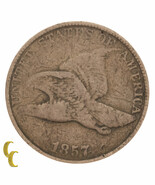 1857 Flying Aigle Cents 1C Penny (Très Bon , VG État) - $44.07