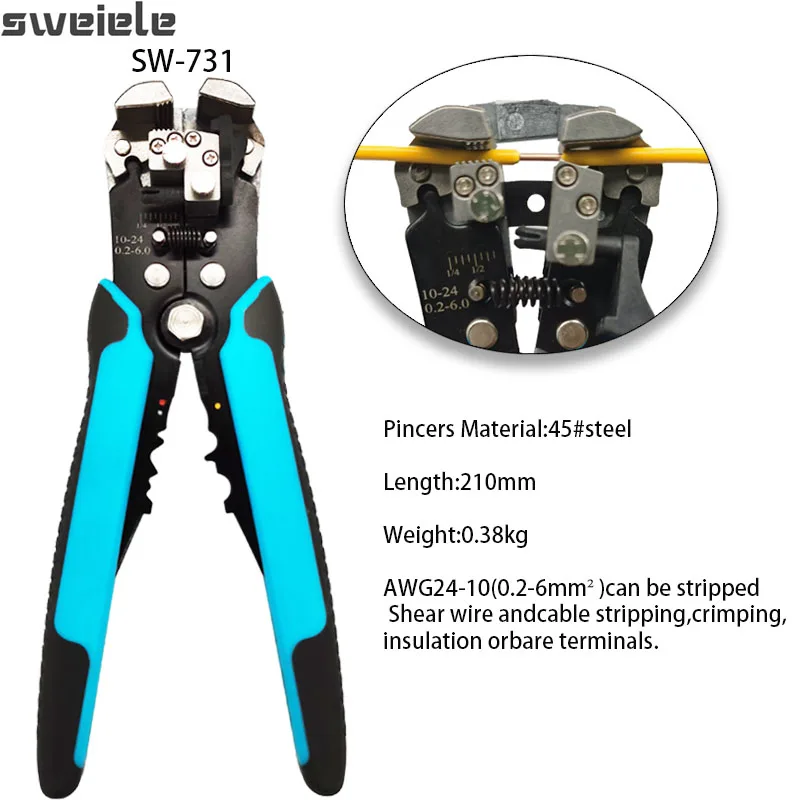 Wire Stripper Tool Multi-function Tool Pliers Automatic Wire Stripper Wire And C - £214.21 GBP