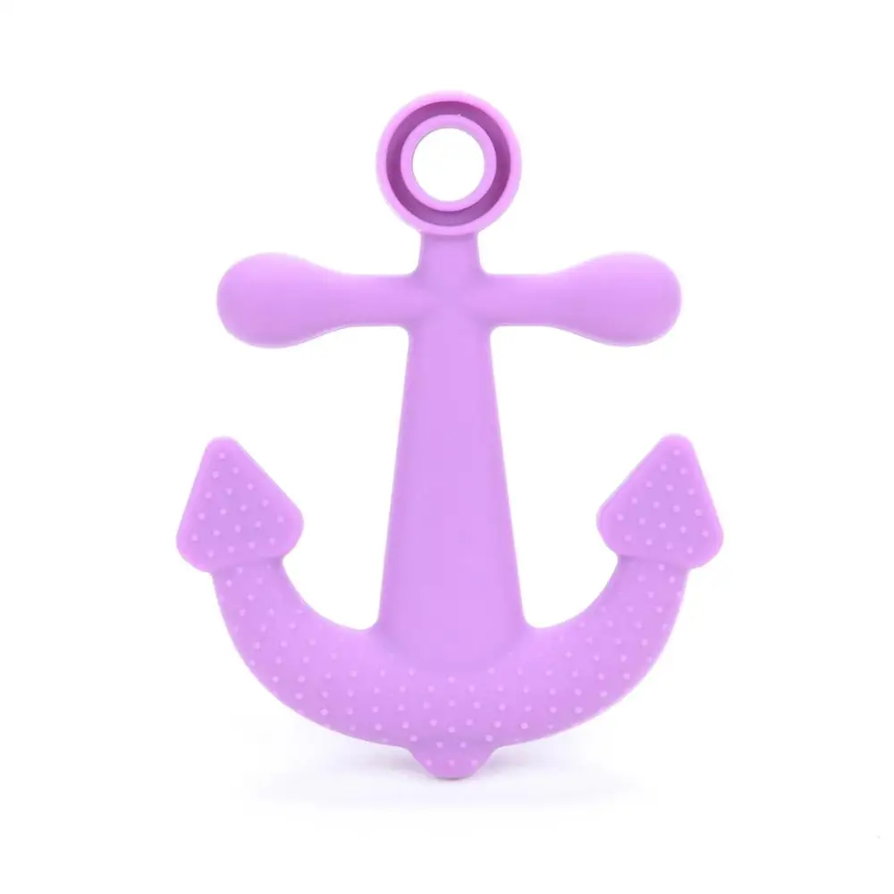 1pc Silicone Anchor Teether Soft BPA Free Teething Necklace Teether Safe... - $14.27