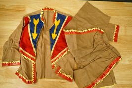 VINTAGE Halloween Costume Cowboy Western Shirt &amp; Pants Set 1950&#39;s Toddler - £35.60 GBP